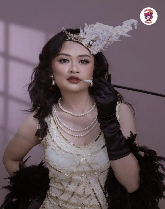 1920s Female Flapper (Beige) N01