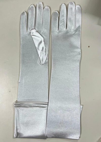 White Long Gloves