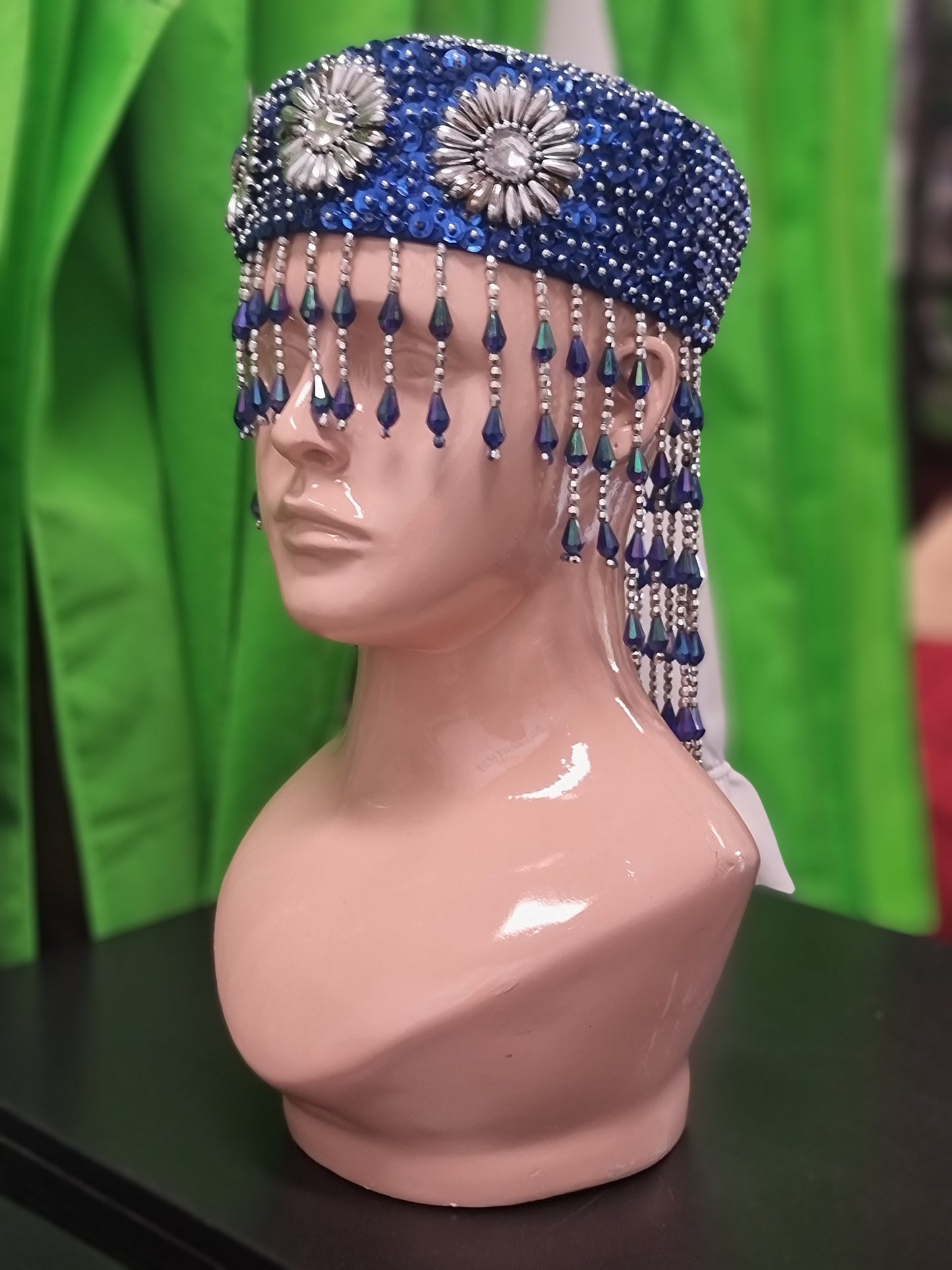 Beaded Head Cap B01