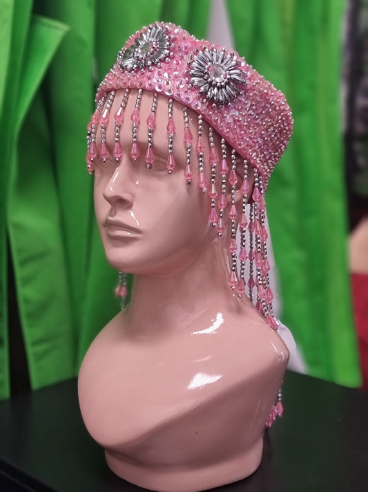 Beaded Head Cap B03