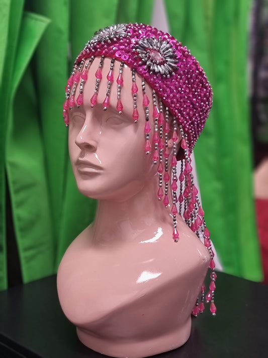 Beaded Head Cap B04