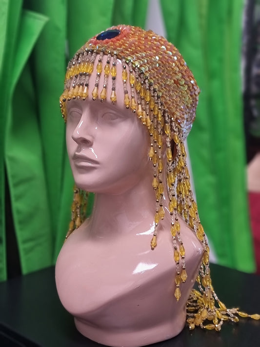 Beaded Head Cap C03