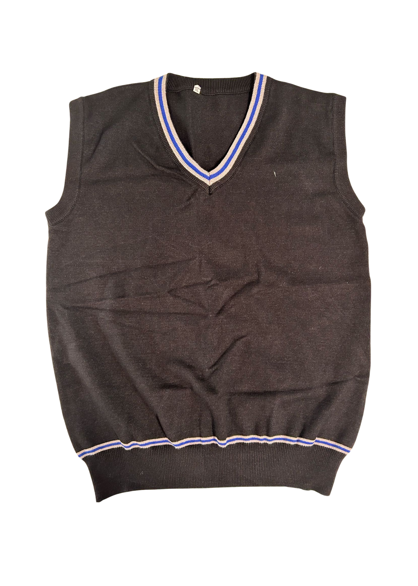 School Vest (Blue-Grey Stripe)